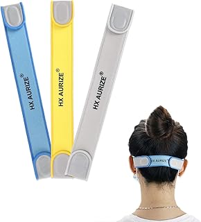 HX AURIZE Face Mask Strap Extender Adjustable for Comfortable and Relieves Pain Ears (Multi-Colored)