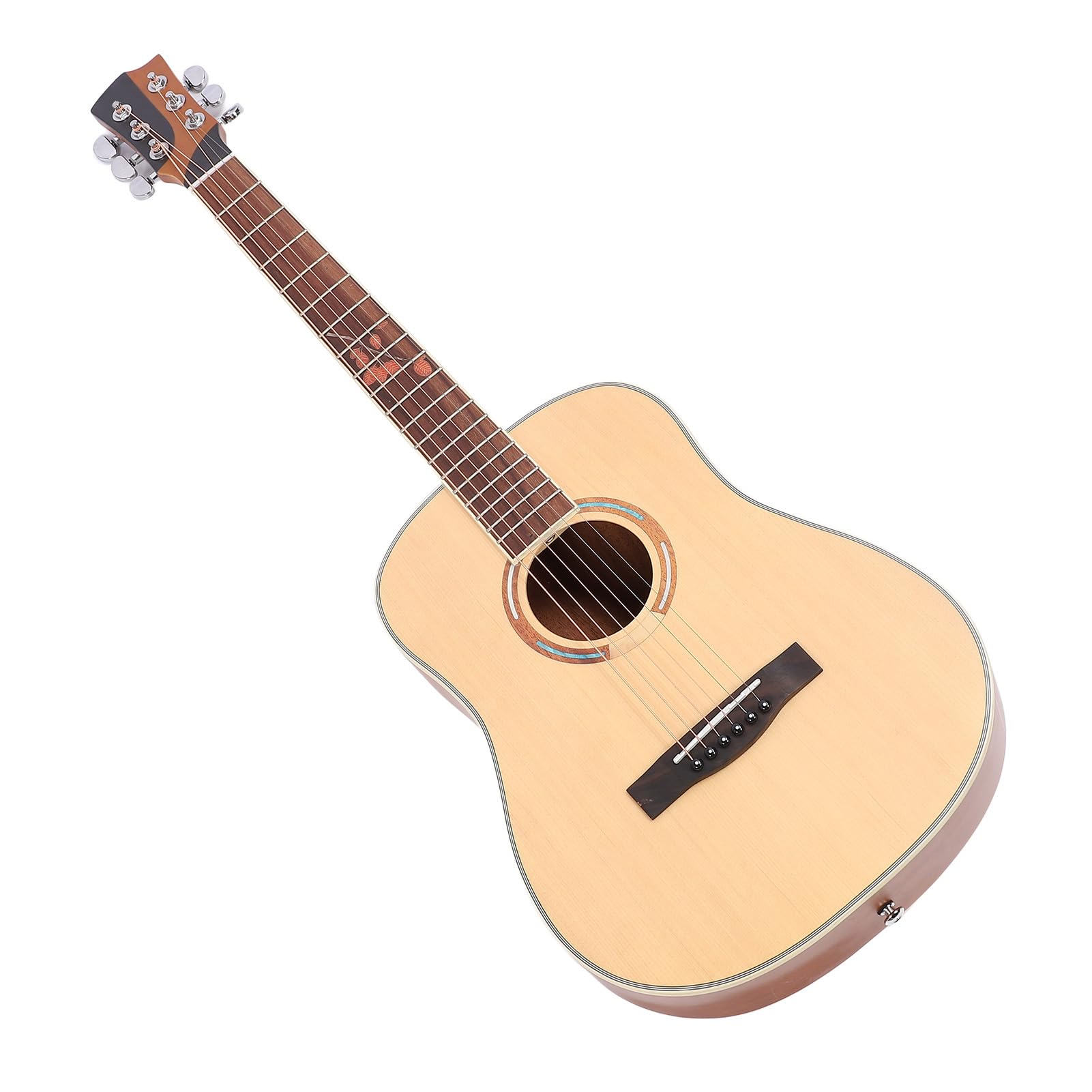 Chitarra da 34 Pollici, Chitarra Classica a 6 Corde per Principianti con Top in Abete Massiccio, Strumento in Legno per Bambini Adulti