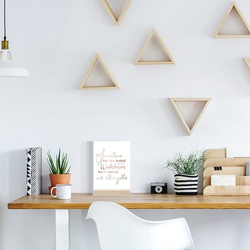 Miniatura 7 de 15 piezas de tarjetas inspiradoras de Navidad con cita inspiradora, regalo para Navidad con 2 soportes de bloque de madera, tarjeta de afirmaciones