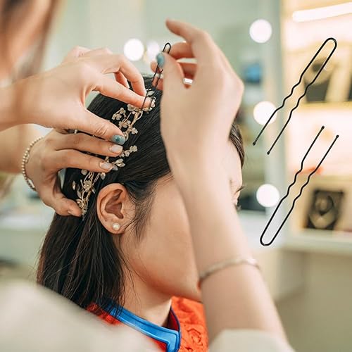 Miniatura 2 de 330 horquillas para el pelo en forma de U para moños, 2.4 pulgadas, horquillas negras para mujeres y niñas con caja de almacenamiento, accesorios