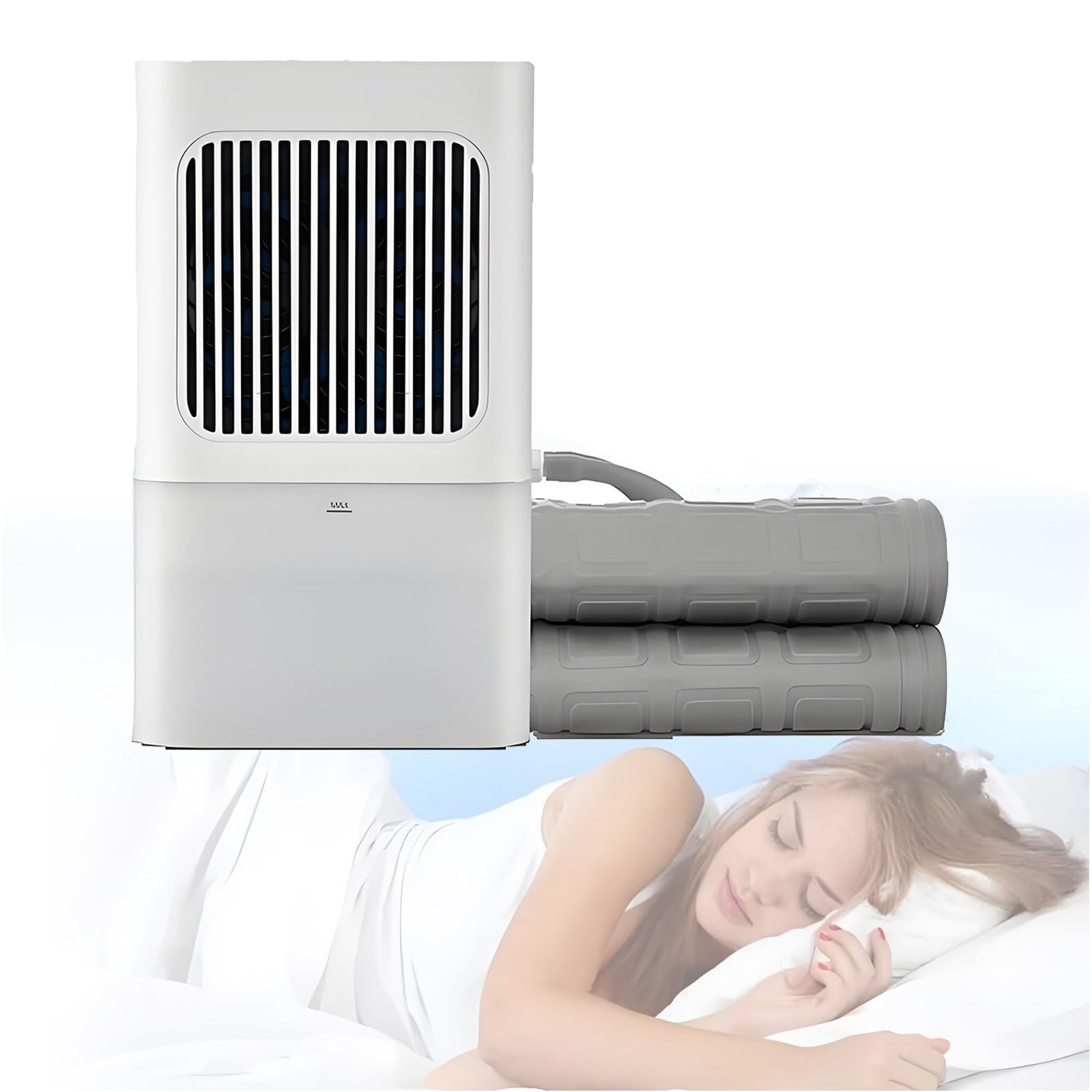 Sistemas de Sobrecolchón con Enfriador de Agua Eléctrico, Protector de Colchón Refrigerado por Agua con Control Remoto, Enfriamiento Ajustable en 3 Niveles Double