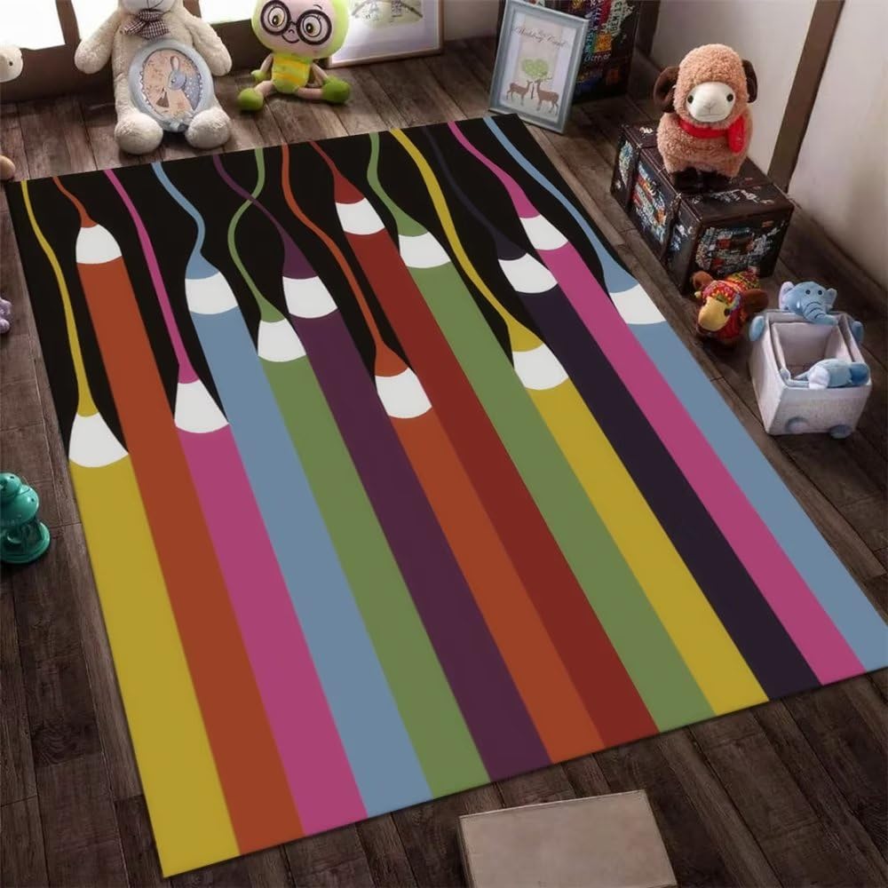 Tapis fille rectangulaire rouge 200X300cm pour chambre et couloir