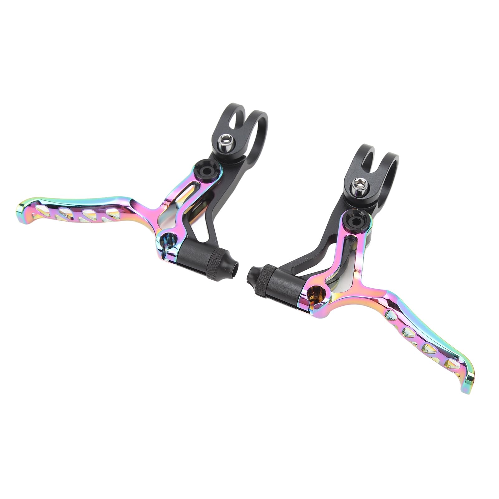 Leva del freno della bicicletta Lega di alluminio Maniglia del freno a V Leggera Resistente Risposta rapida per Mountain Bike Bici da strada Manubrio da 22,2 mm Confezione