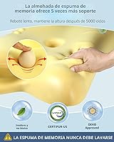 Vista 6 de Almohada cervical cervical para aliviar el dolor, almohada ergonómica para dormir de lado para apoyar el cuello, almohadas ortopédicas de espuma