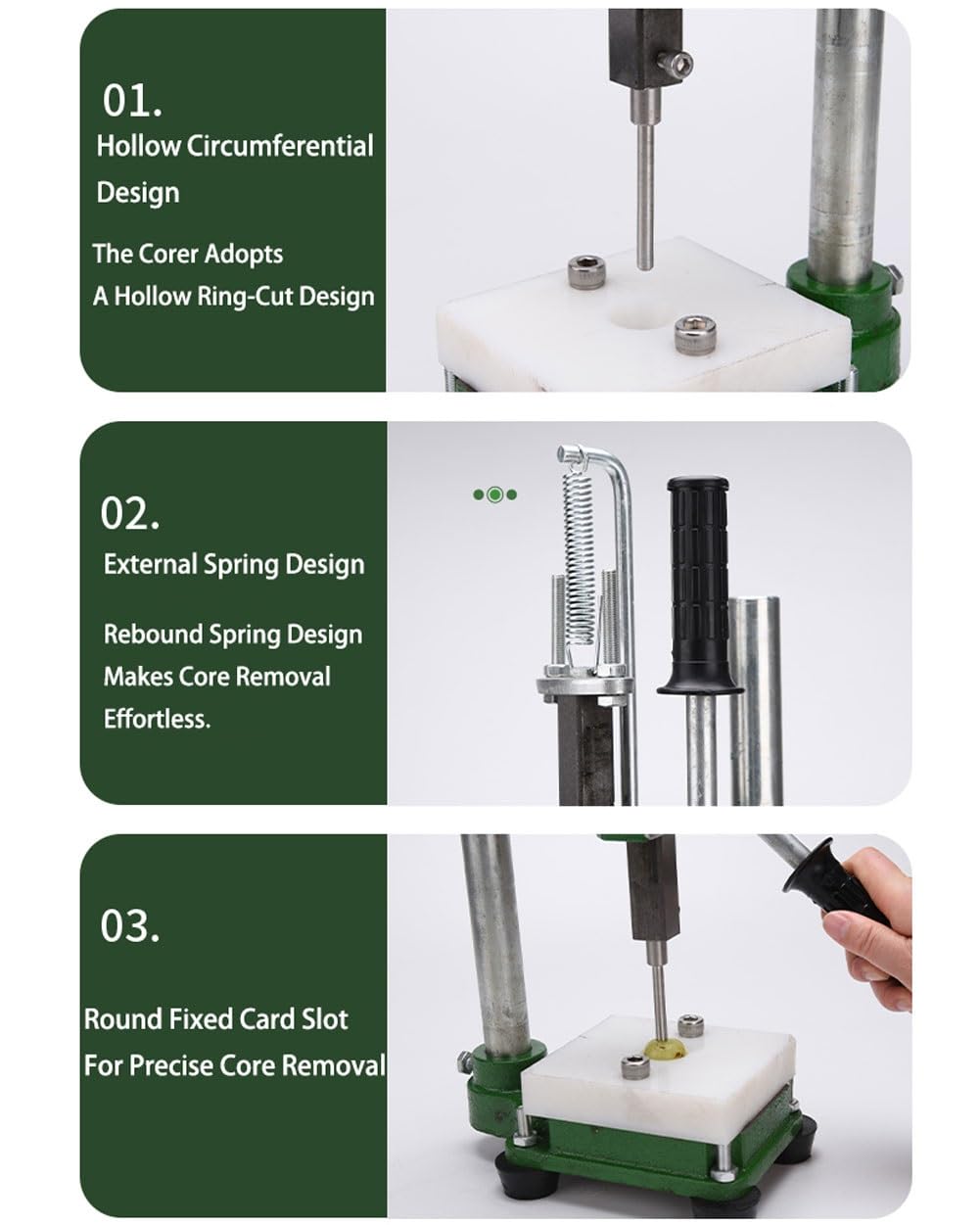 Herramienta de nucleación de acero inoxidable, descorazonador de aguacate, descorazonador de aceitunas, herramienta for quitar el hueso, fácil de usar, herramienta multifuncional de cocina for cerezas