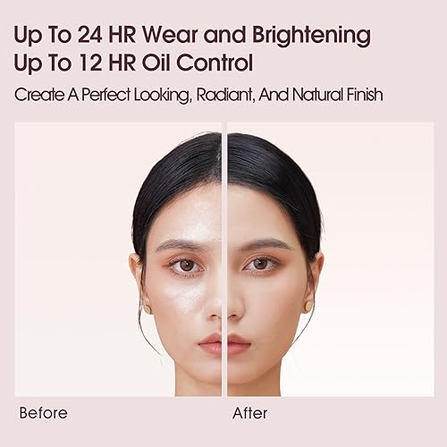 Miniatura 2 de Cellglow - Base de maquillaje en crema duradera, ilumina la piel con maquillaje de cobertura media a completa, fórmula ligera y nutritiva, 24 horas