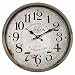 Produktbild perla pd design Metall Wanduhr mit Glasscheibe Vintage Design London Farbe schlamm lackiert ca. Ø 30 cm