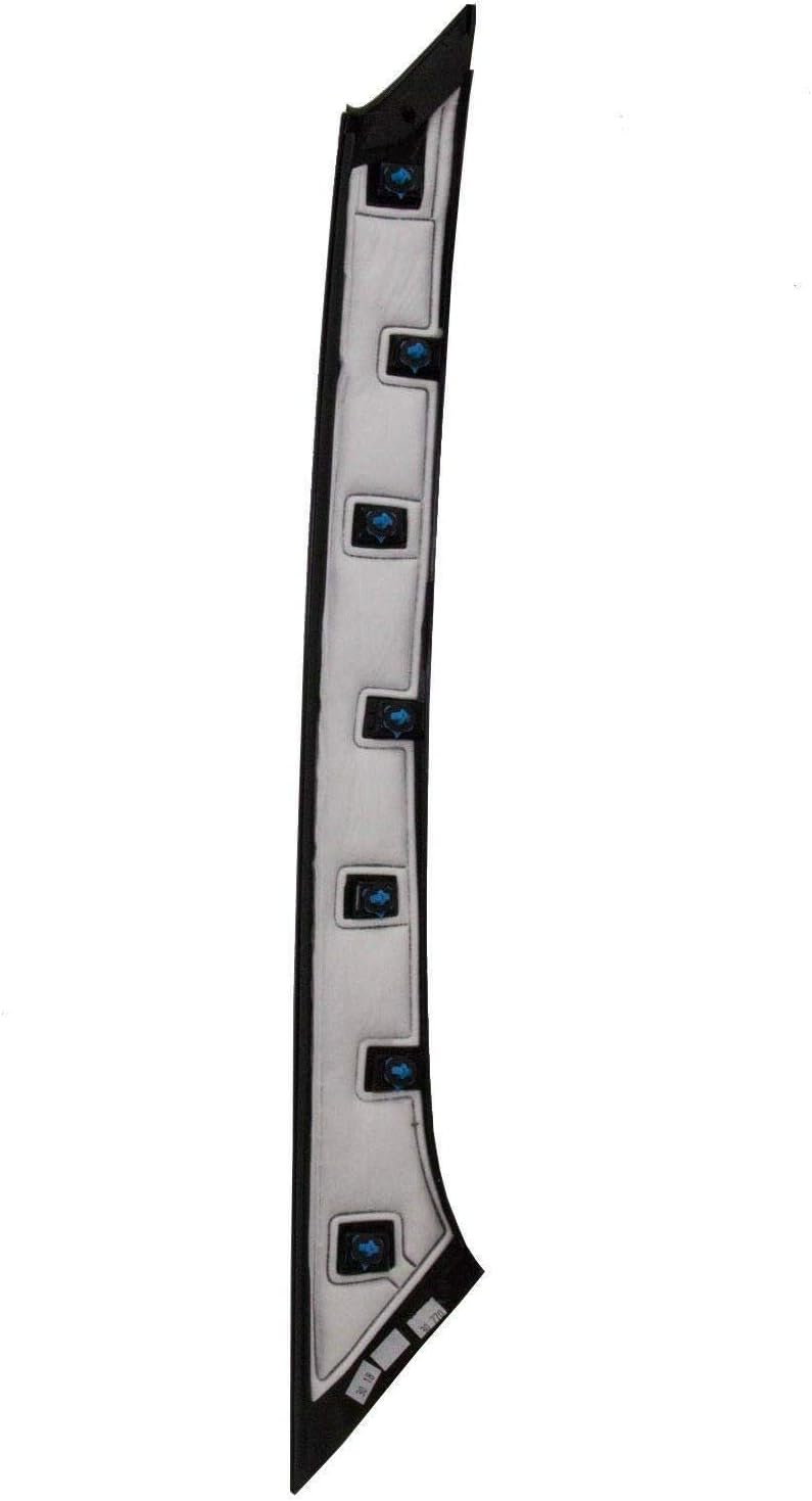 JAAGS 2019 Compatible with Ford Flex Windshield-Outer (Surface : Glossy) Pillar Trim Molding Passenger + Driver Side (Left +Right) Both Sides DW1725