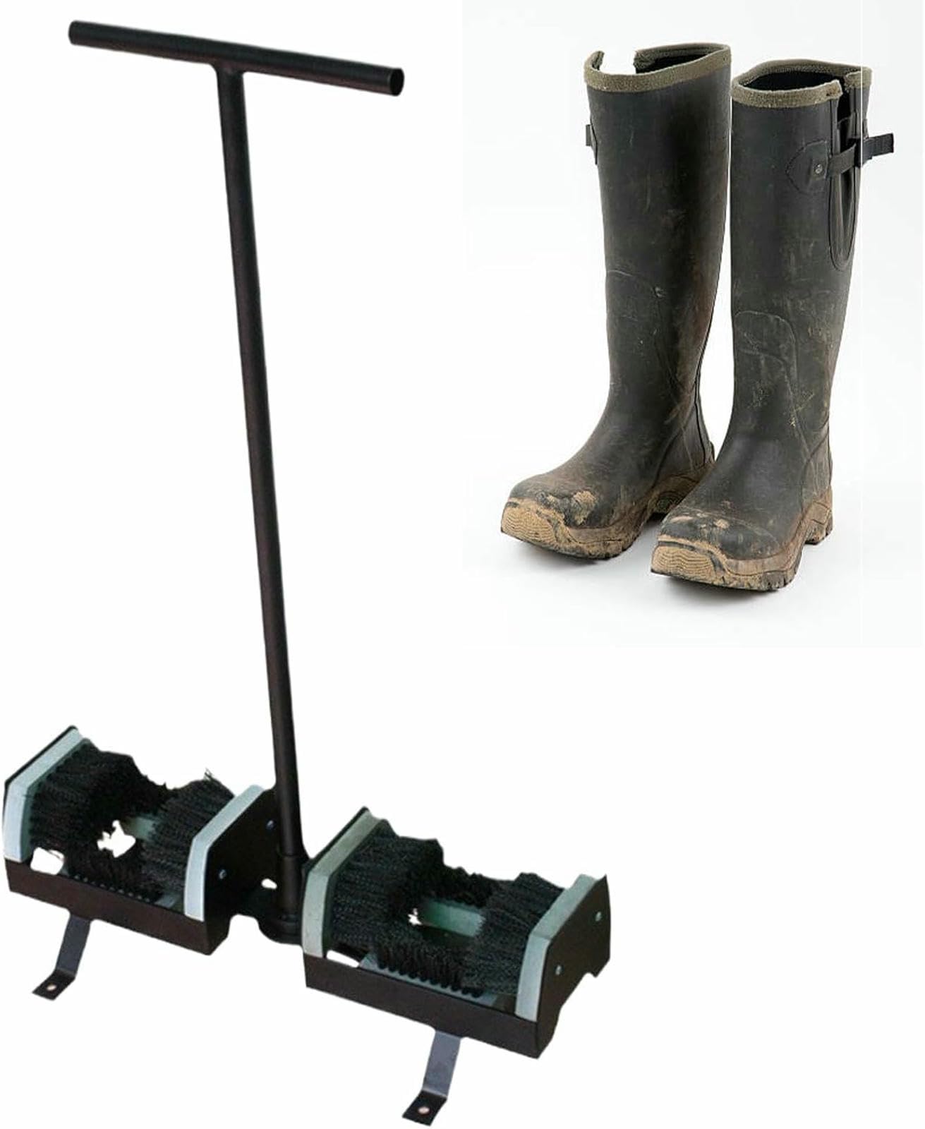Outdoor-Schuhschubpinsel, Doppelseitiger Schuhbürste Für Schlamm, Schnee Und Gras, Festes Basis-Schuhreinigerwerkzeug Für Farms & Stables & Sports Clubs