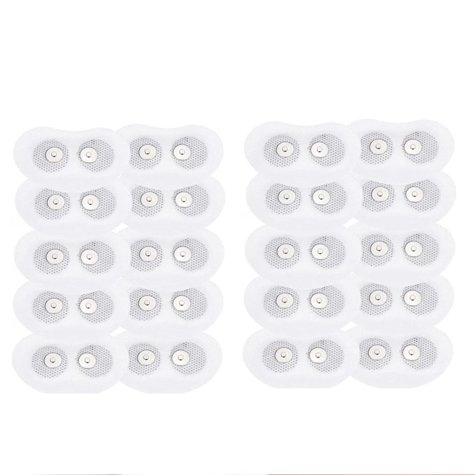 Strisce conduttive Adesivi magnetici a Scatto, Cuscinetti autoadesivi elettrodi in Gel for Dispositivo Anti-Sonno Intelligente Snore Circle(100PCS)