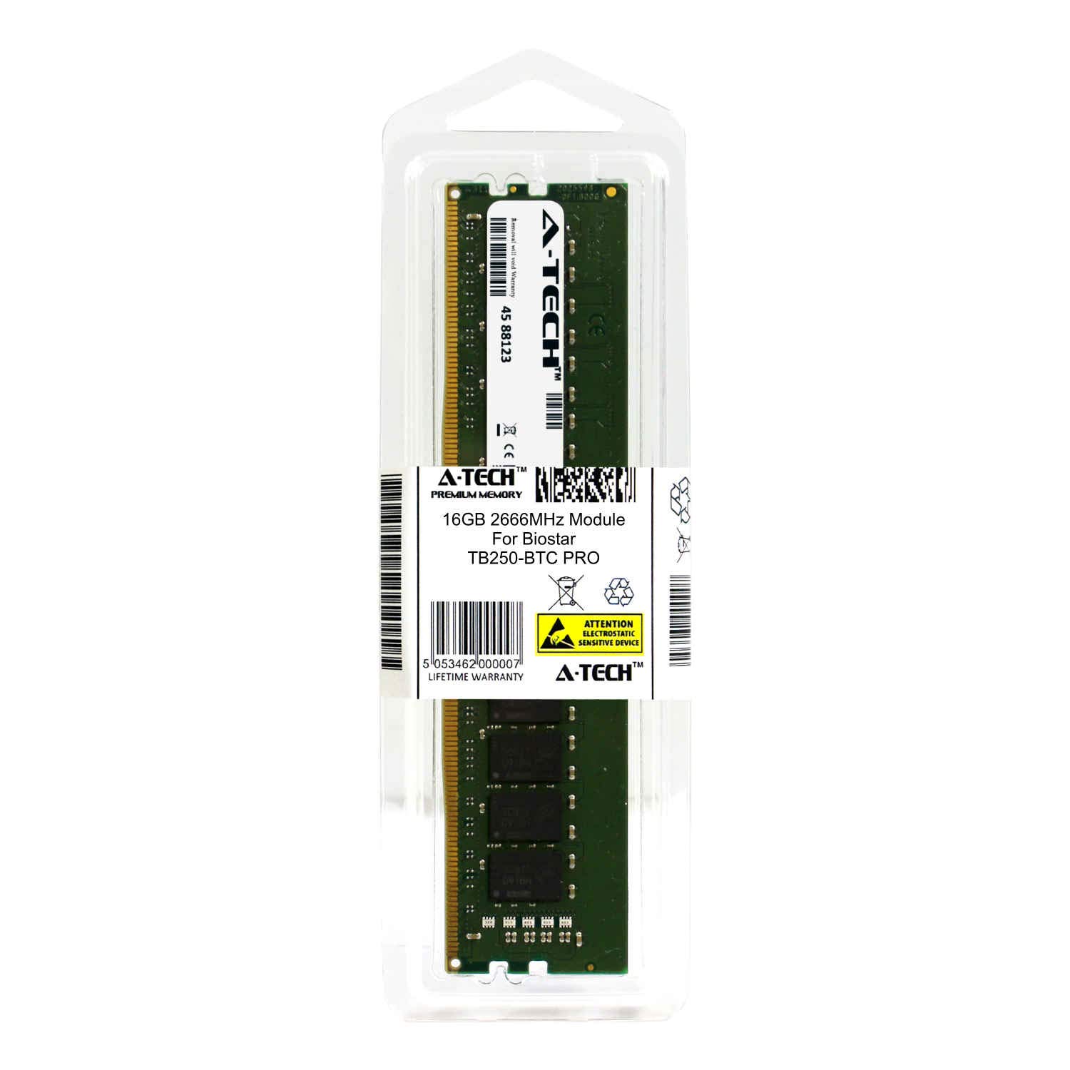 A-Tech 16GB Module for Biostar TB250-BTC D+ Laptop ＆ Notebook Compatible  DDR4 2400Mhz Memory