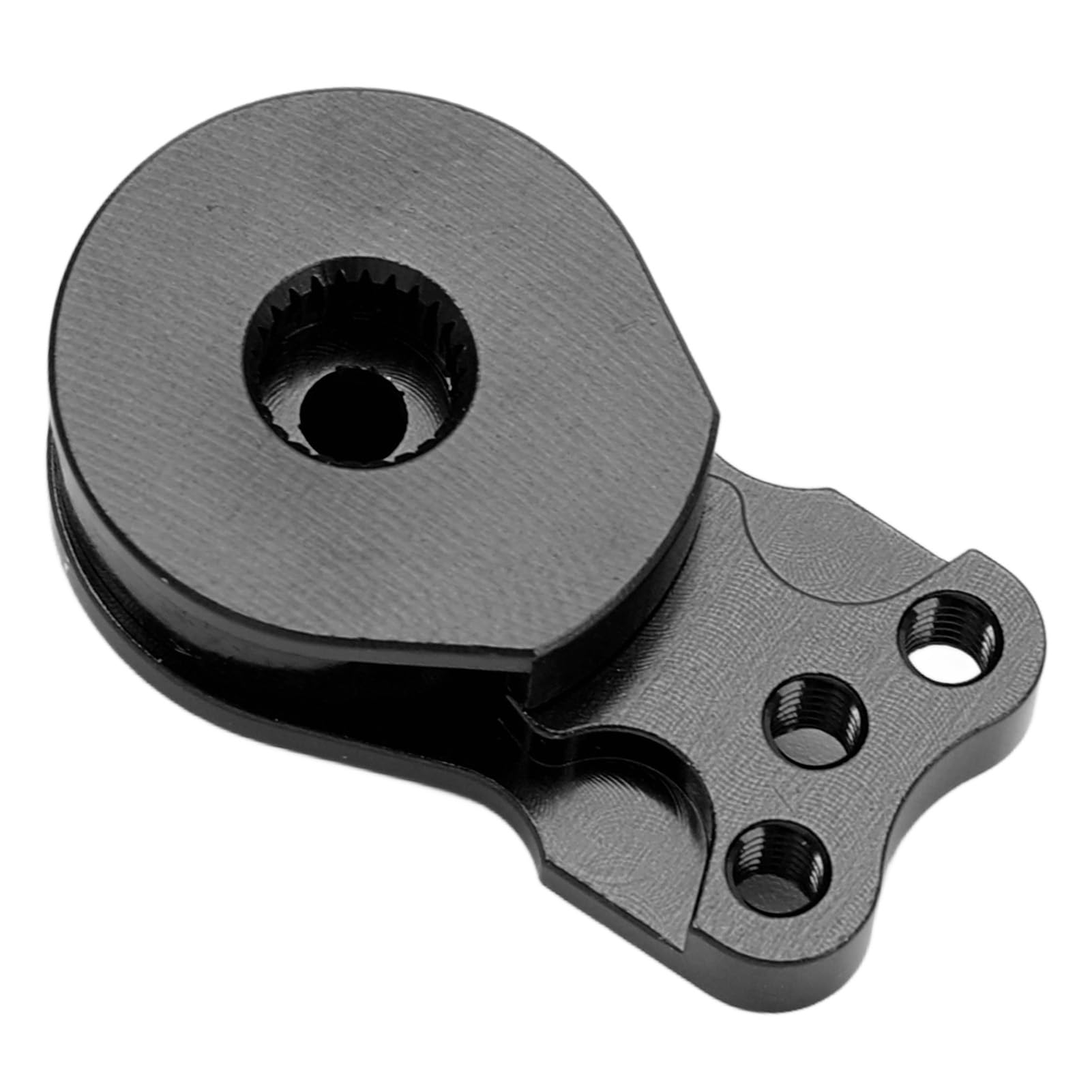 RC Servo Saver, Lekki, Uniwersalny Serwomechanizm ze Stopu Aluminium o Wysokiej Dokładności 25T z zamienną osłoną Przekładni do Samochodu RC 1/10 (BLACK)