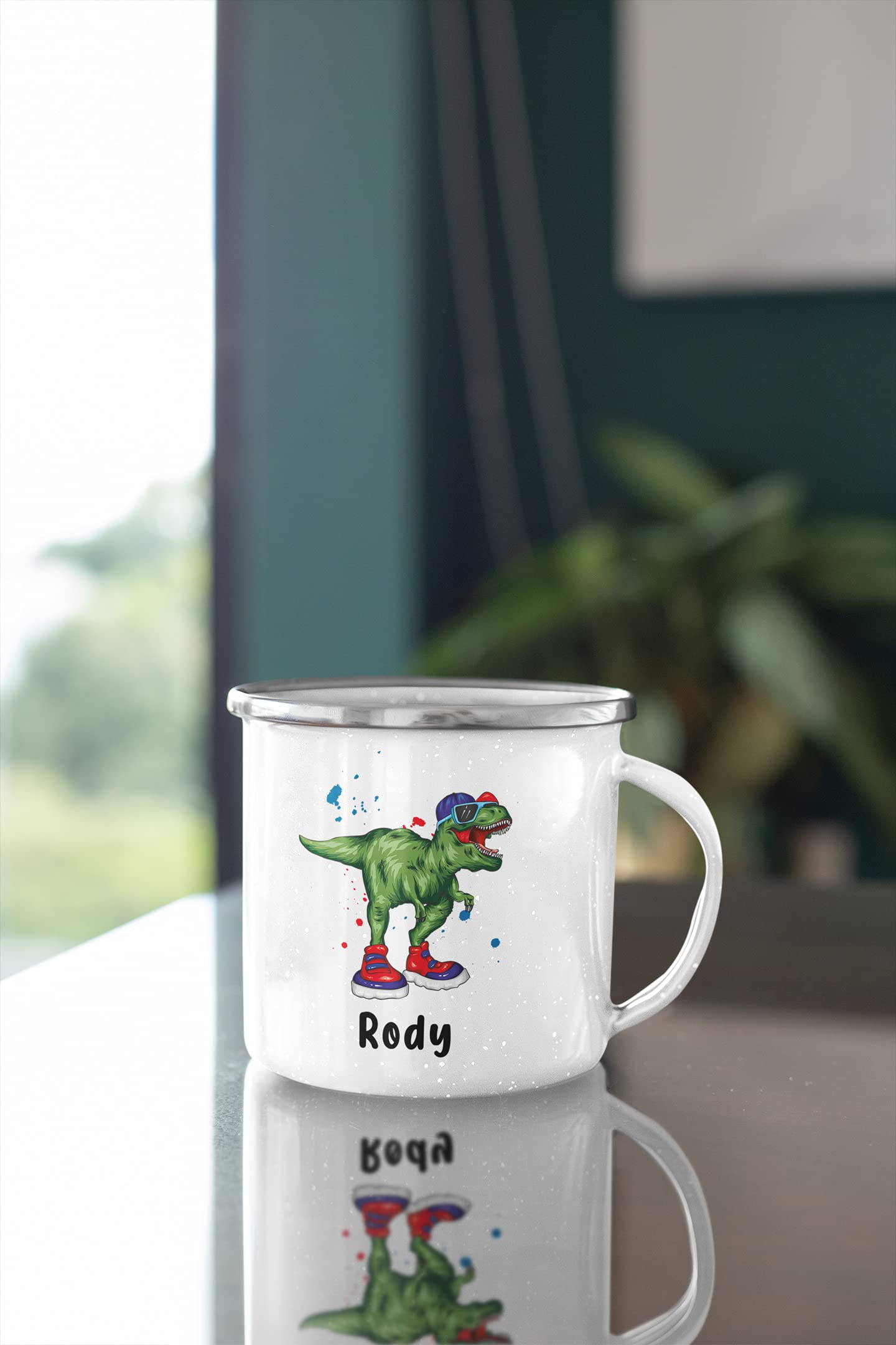 Tazza Personalizzata Per Bambini Con Nome - Regalo Originale In Ceramica 325 Ml (Robot) - 3
