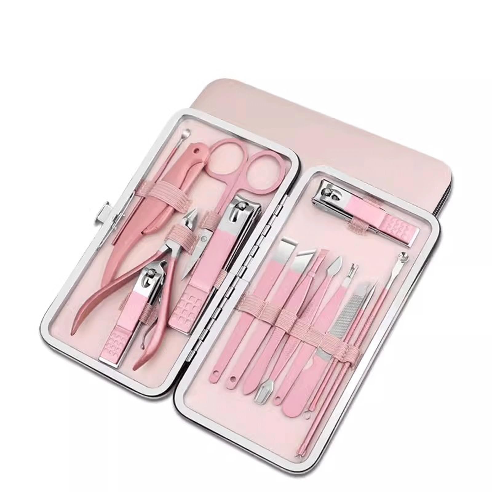 Set de cortaúñas, recortador de Cejas, cortaúñas antisalpicaduras, Cuchillo de pedicura portátil para pies, Set de Cuidado Personal.
