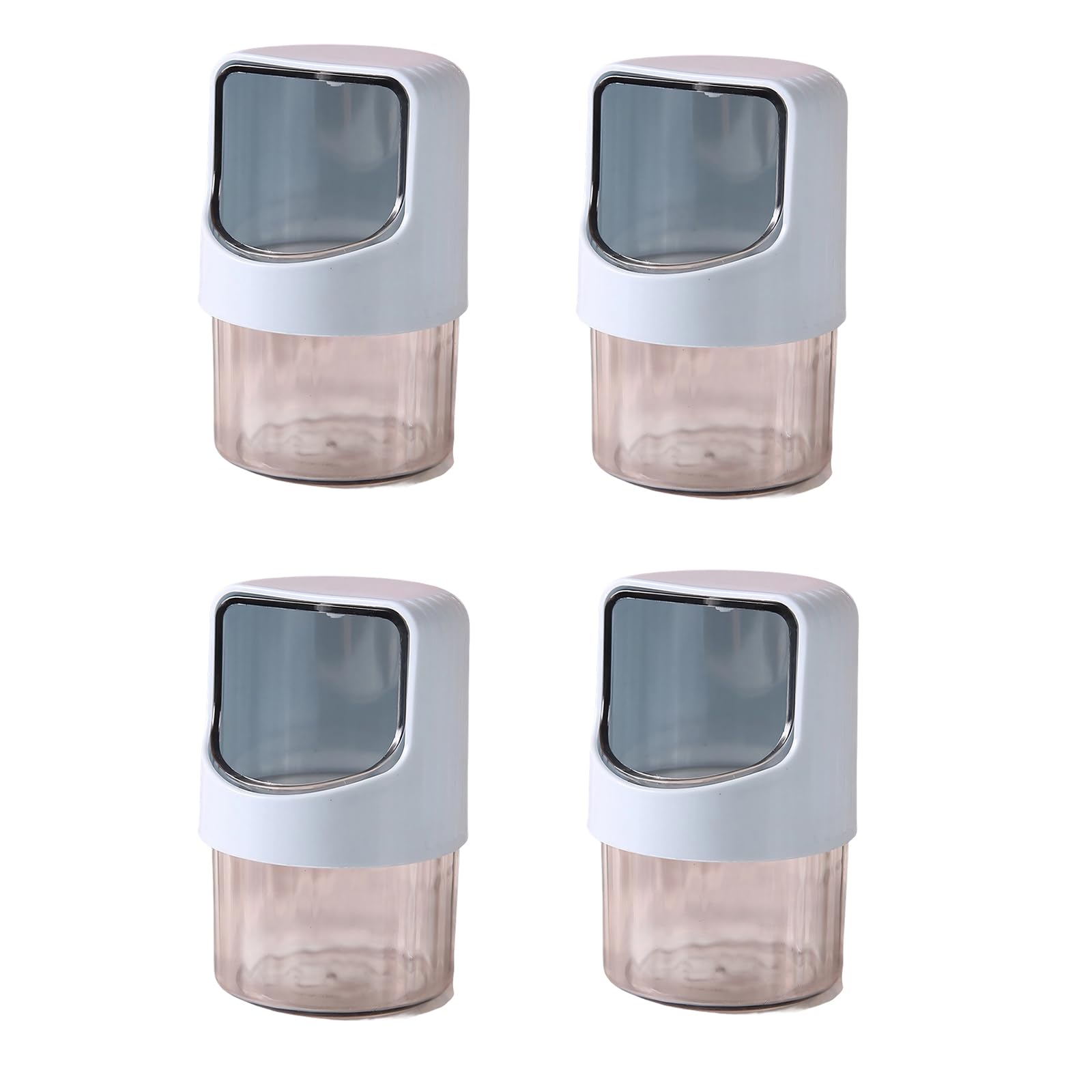 ZEPFJHE Stylish Transparency Cotton Swab Box Vanity Organiser for Floss Picks Space Saving Qtip Holder Dispenser Cotton Swab Planner