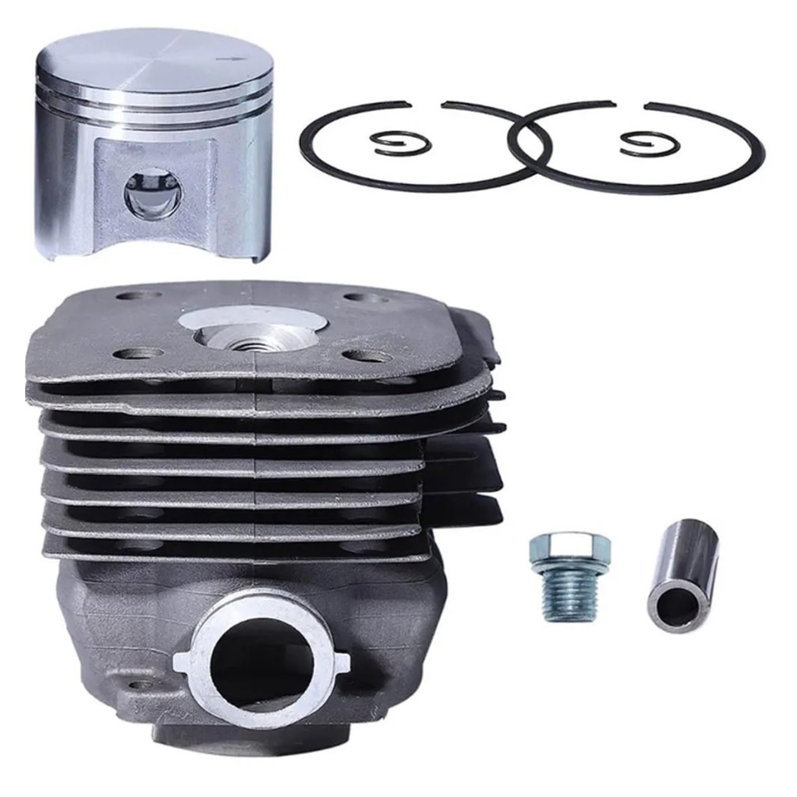 CVAADV 55mm Cylinder Piston Kit Compatible with 390 390XP HUS390 Chainsaw Replacement Parts Garden Power Tool Accessories