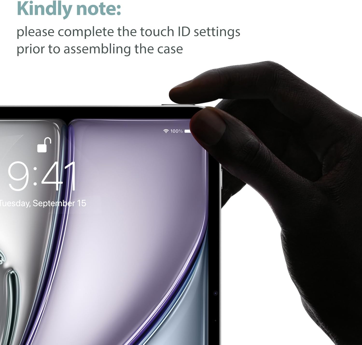 ProCase Smart Case for iPad Air 11-inch M3 M2 2025 2024/10.9 Air 5th 4th Generation 2022 2020, Protective Cover for Air 5 4 -Grey - Image 9