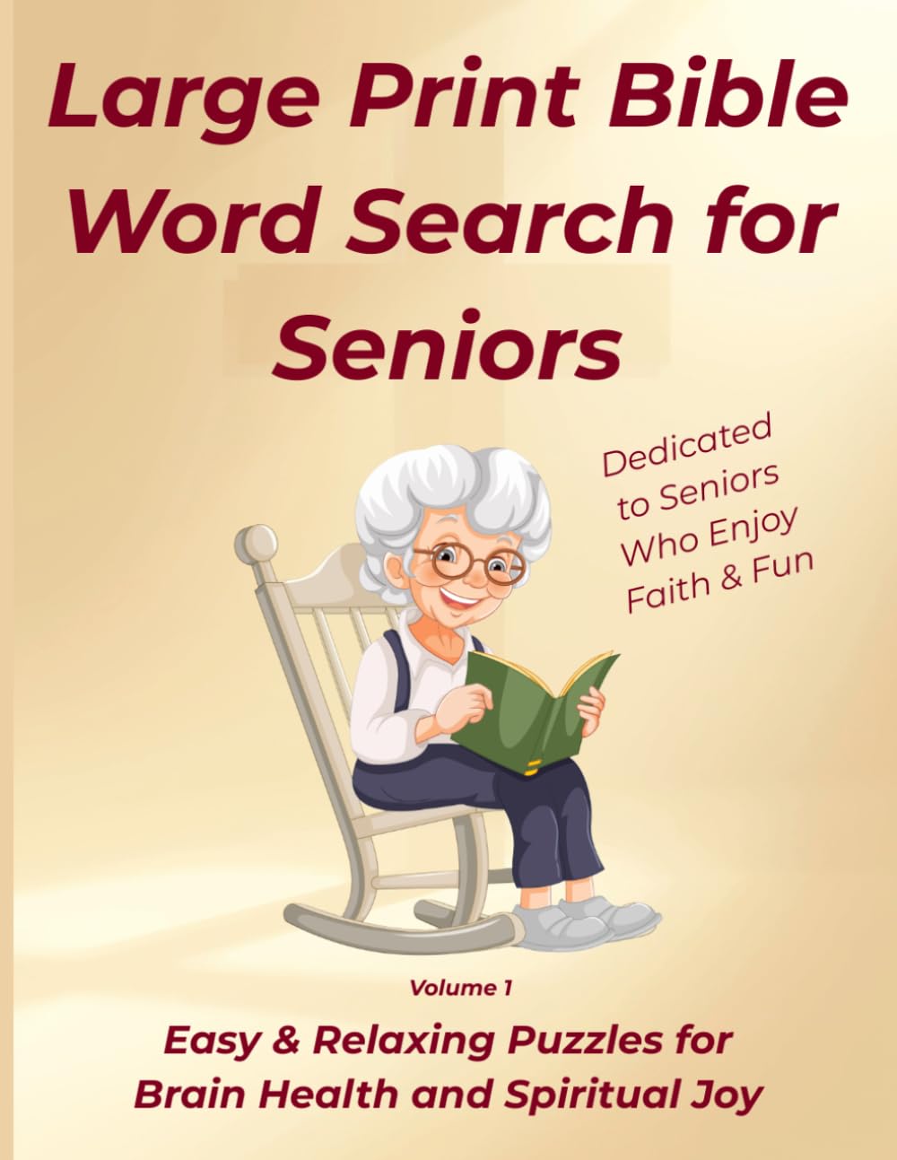 Bible Word Search for Seniors: Large Print Easy Puzzles for Relaxation, Brain Health & Spiritual Joy | 50 Faith-Based Word Search Games