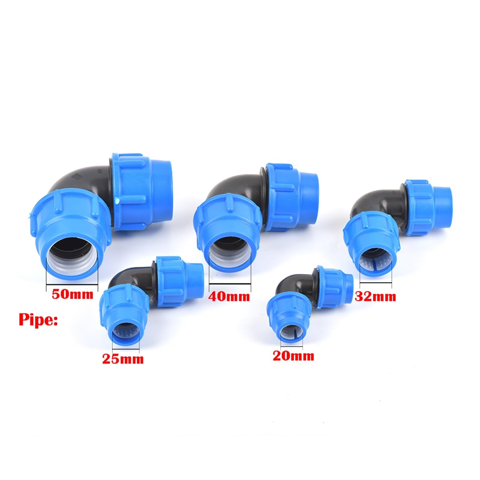 Kunststoff-Kupferkern-PVC-PE-Rohrverbinder