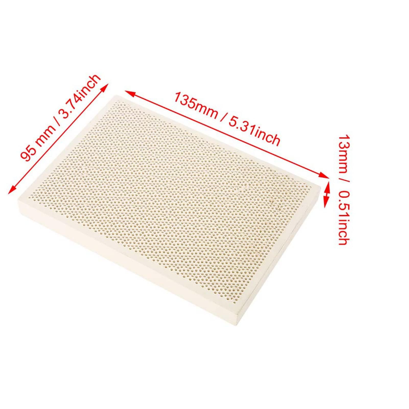 Ceramic Soldering Board, Honeycomb Soldering Mat Soldering Block for Melting Casting Gold Tools Jewelry Making Tools, 13.5 x 9.5cm - Image 4