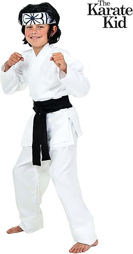 Miniatura 2 de Child Daniel San Costume Officially Licensed Outfit for Halloween, Cosplay - Shirt, Pants, Belt, Headband