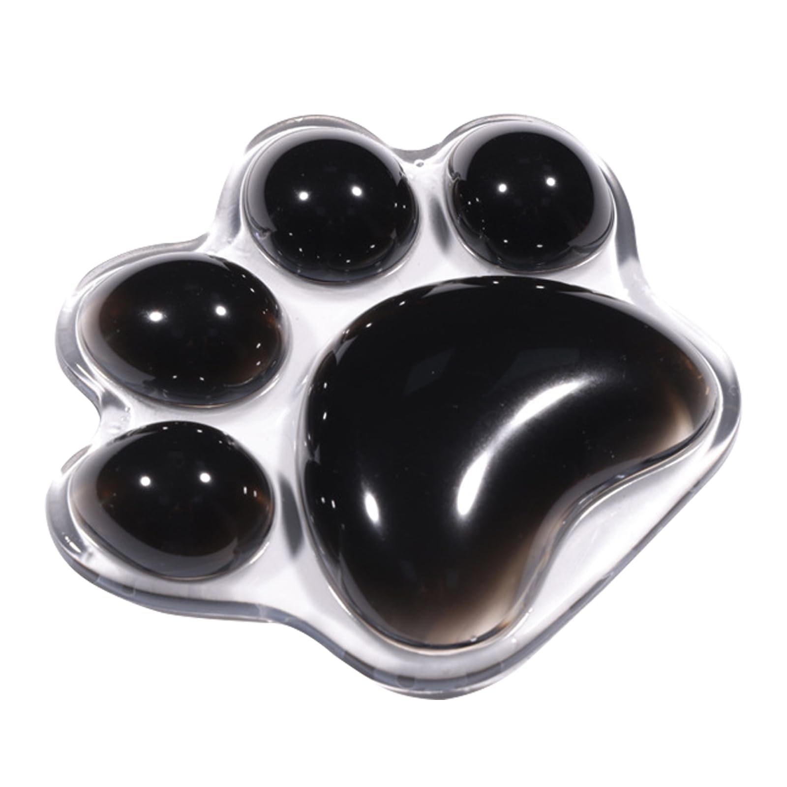 One Piece Transparent Cat Paw Wrist Rest Pad Release Tired Cute Cat's Paw Mouse Pad Reusable Ergonomic Mice Wrist Support for Home School