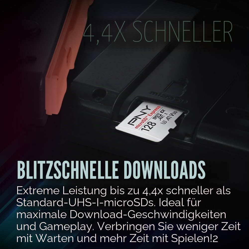 Scheda Di Memoria Pny Microsd? Express - Microsdxc -b - UhS-I U3 V30 A1 - 890/550 Mb/s 128 G – Bild 6