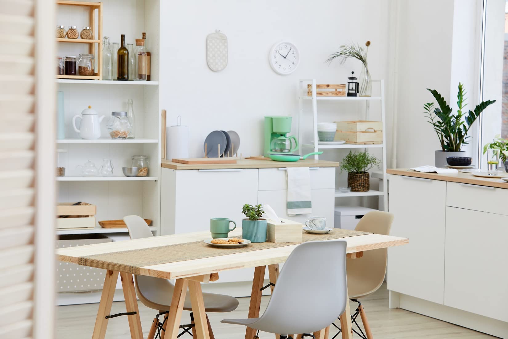 Tritacarne con dispositivo a vite, misura 5, con fissaggio da tavolo, set da pasticceria a spruzzo, con quattro diverse forme, accessori da cucina in alluminio