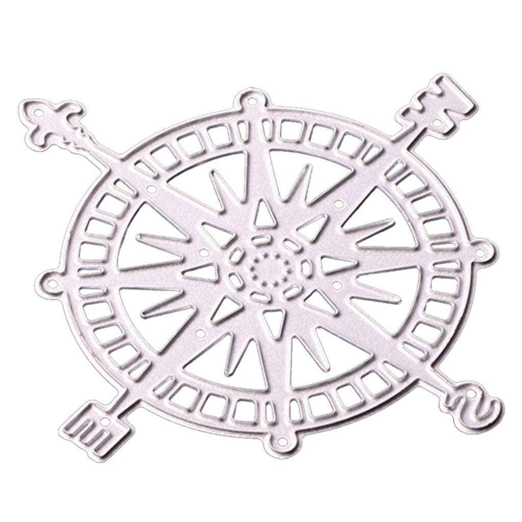 Cutter Dies Compass-Pattern Lace Hollow Background Carbon Steel DIY Multi-Function Scrapingbook Decoration