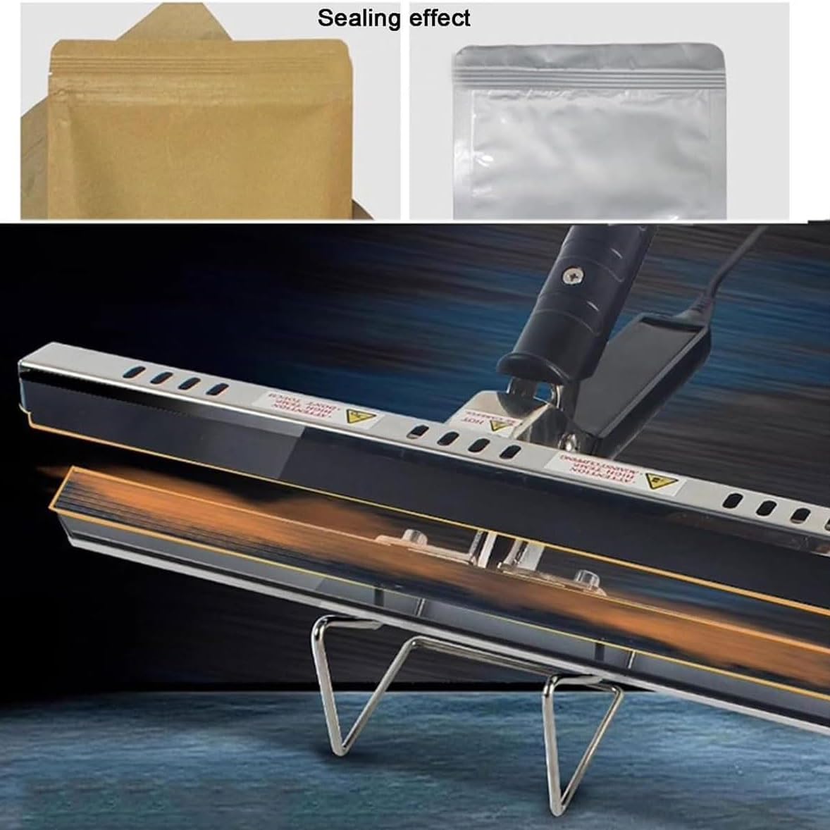 Selladora portátil de bolsas de 200 mm a 400 mm for snacks, selladora térmica portátil for almacenar alimentos, 7 velocidades de temperatura ajustable, ancho de sellado de 15 mm for bolsas de plástico