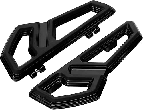 TCT-MOTORPARTS Alforjas delanteras para el conductor, pedales, reposapiés, pedales para Harley Touring Road King, Road Street, Electra Glide, Ultra