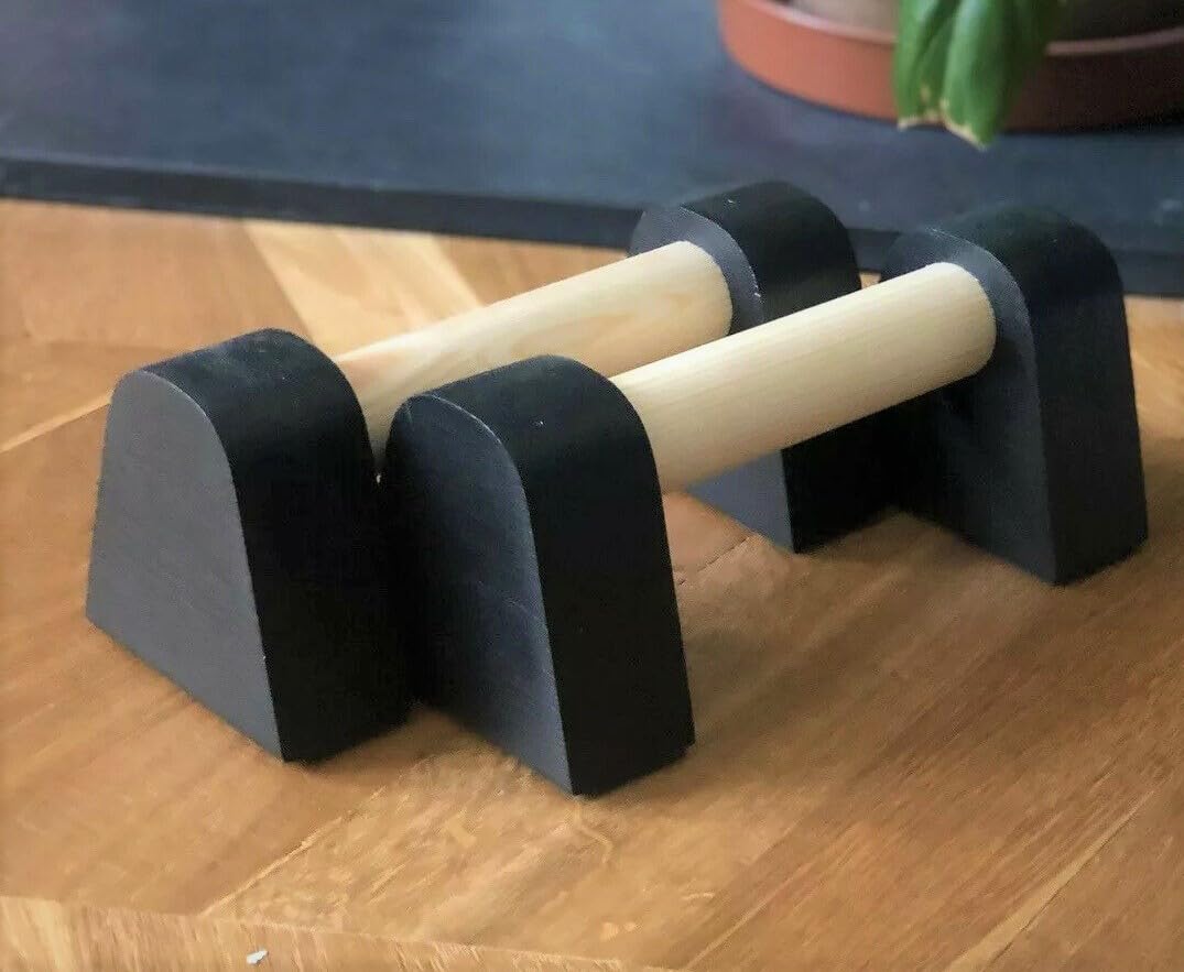 CALISTHENICS PARALLETTES - BODYMECHANICS (BLACK - 4 INC)