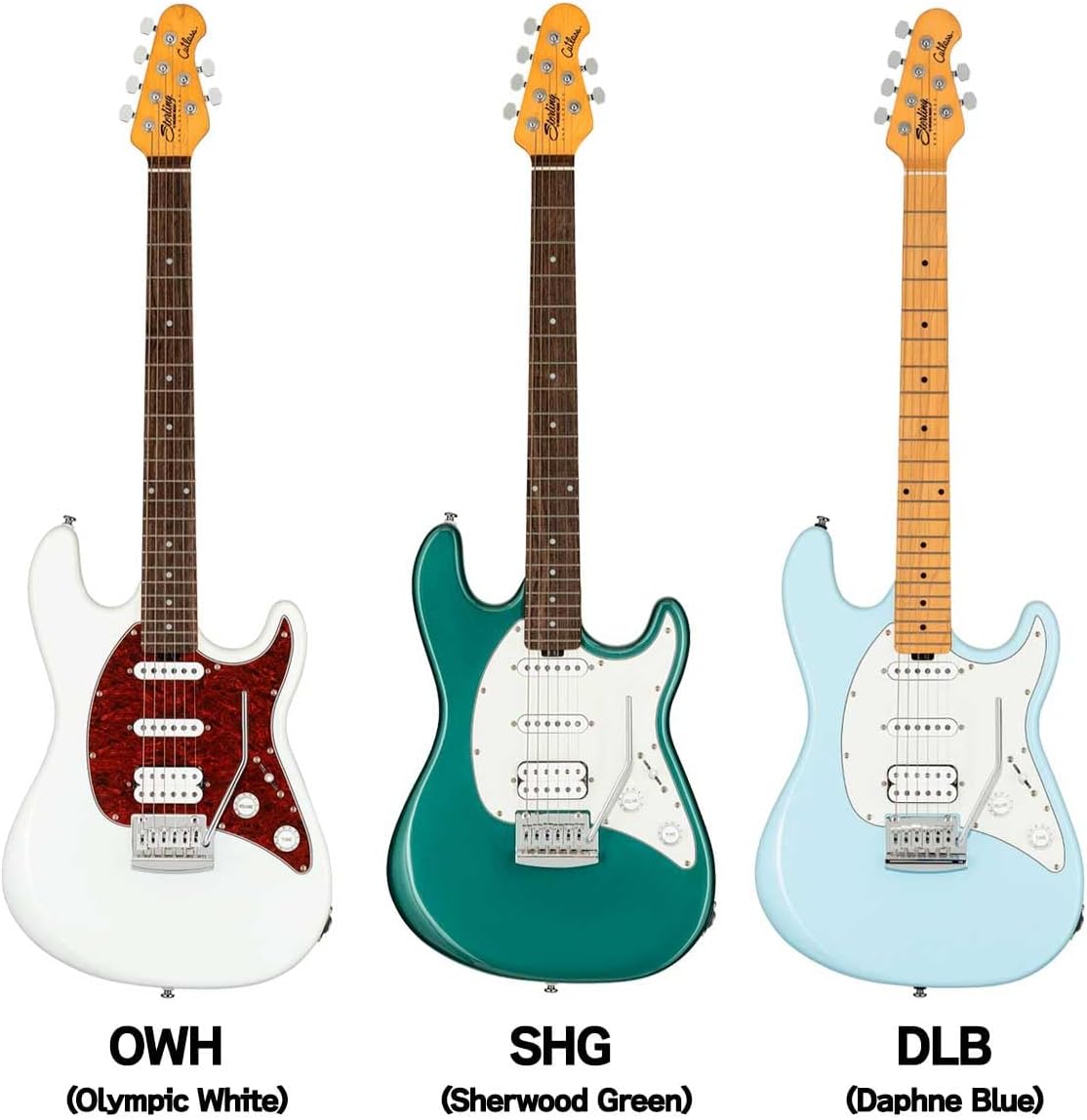 Sterling By Music Man Sub Cutlass HSS Electric Guitar - Sherwood Green