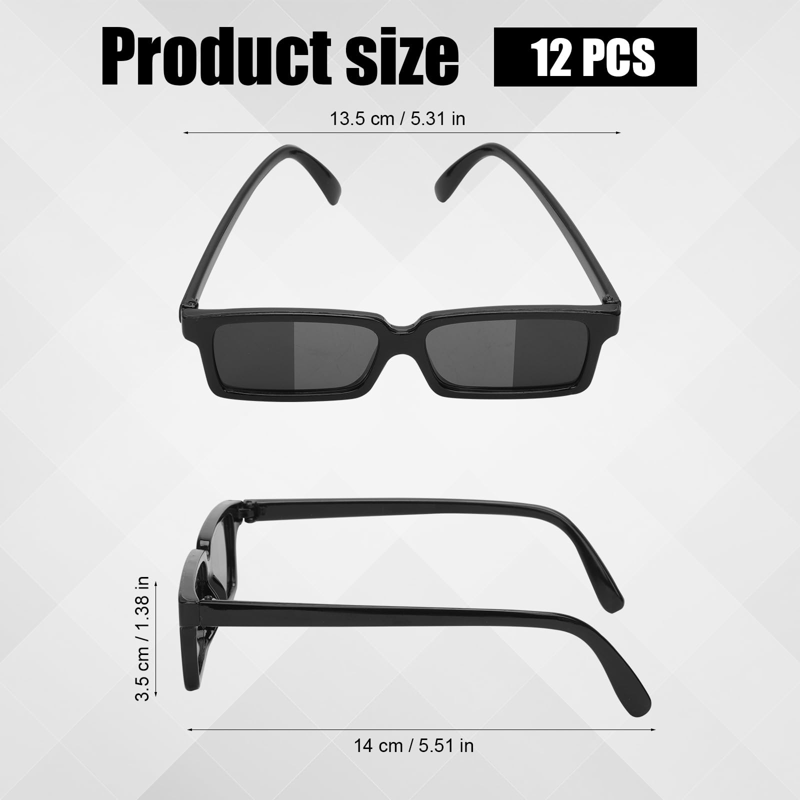 XIHIRCD 12 Pairs Detective Glasses, Rearview Mirror Sunglasses Anti Track See Behind You Glasses Real Detective Glasses with Inside Lens Mirrors Gadgets Gift for Fun Party Favors - Image 2
