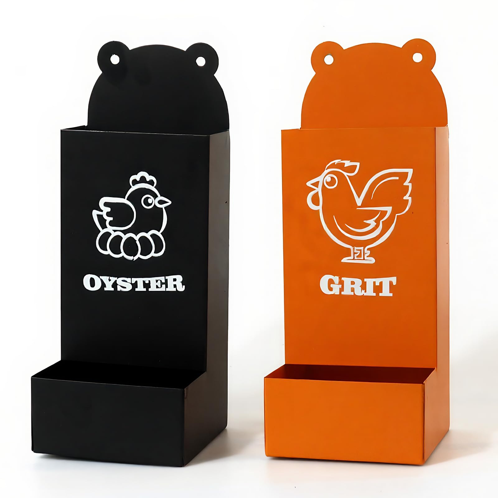 Alimentatore di conchiglie di ostriche di pollo e alimentatore per grinta Alimentatore per pollo in metallo Accessori per pollai Alimentatore automatico per pollo