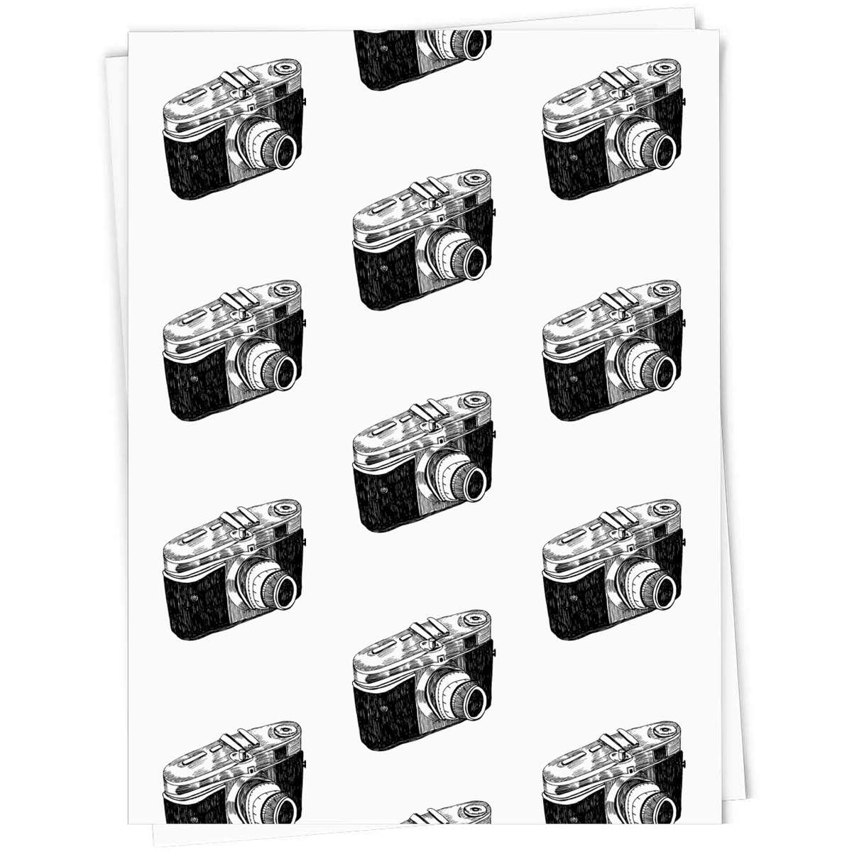 Azeeda 5 x 'Classic Camera' Gift Wrap Paper (GI00005236)