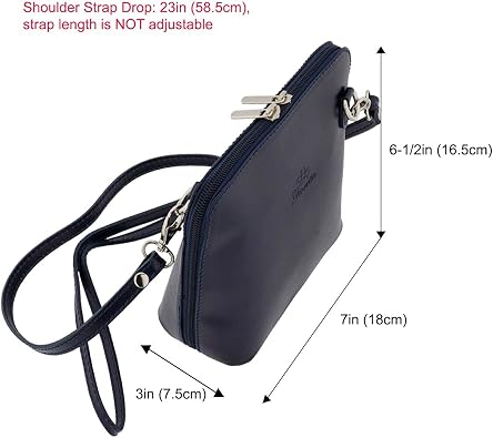 Italian Genuine Leather Small Crossbody Bag Shoulder Bag Purse For Women