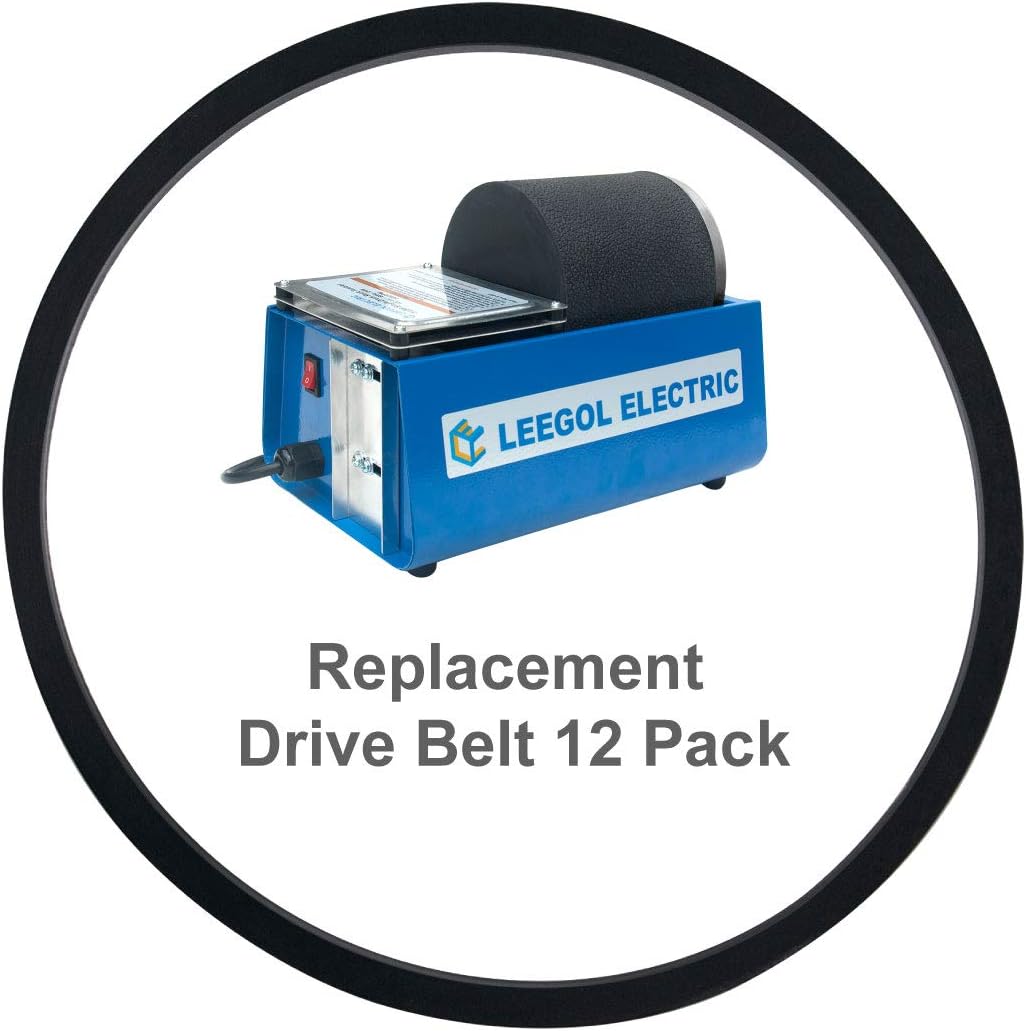 Leegol Electric Rock Tumbler Replacement Drive Belt 12 Pack