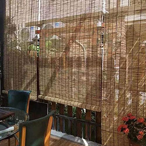 Bambusrollo - Outdoor Patio Veranda Regen wasserdichte Jalousien - Kann Angepasst Werden - Wärmeisoliert Cover