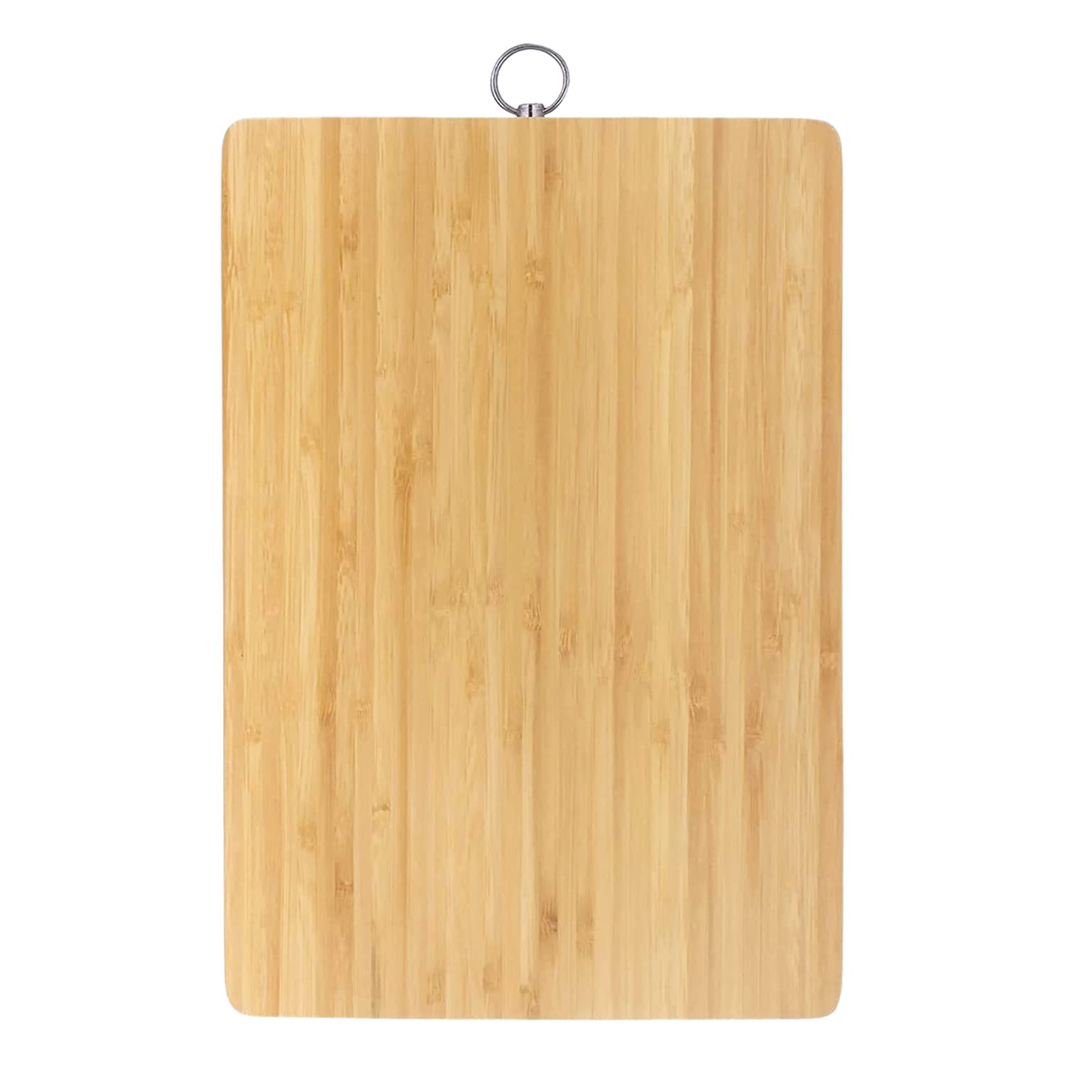 Kuber Industries Square Bamboo Cutting Board for Slicing Chopping Meat, Vegetables, Fruits, Cheese, Knife Friendly with Handles-Pack of 1