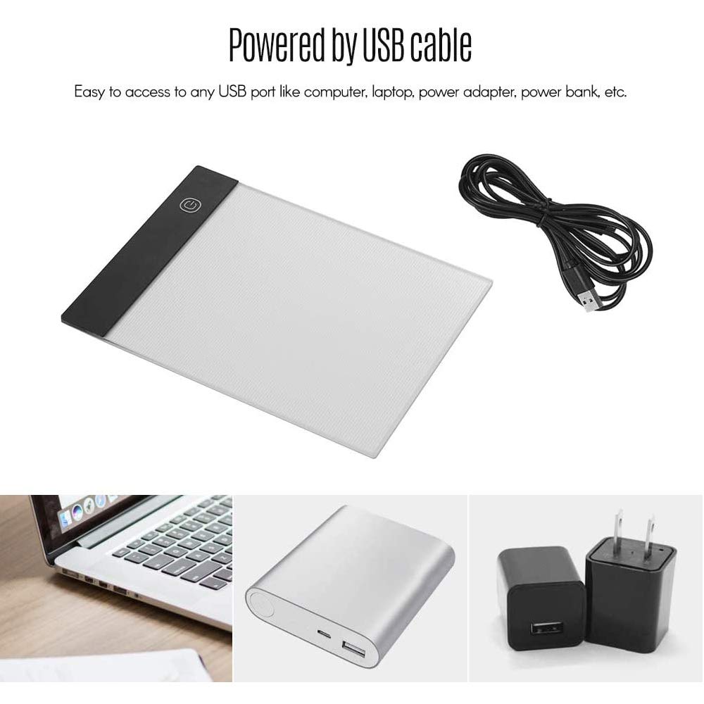 XLKJ LED Tavoletta Luminosa,Light Pad Digital Tavoletta Grafica LED Tracing Light Box Adatto per Disegnare,ecc
