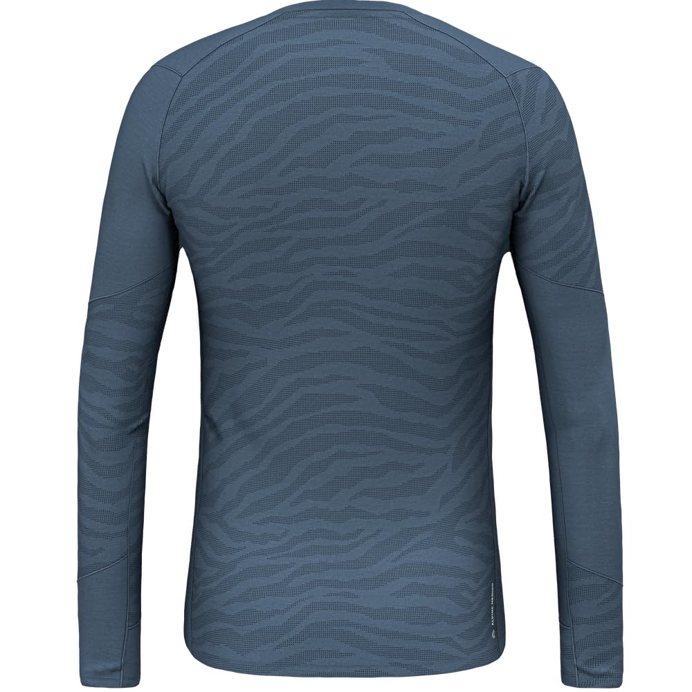 Salewa Cristallo Warm Amr M L/S Tee ., Dark Denim, XL