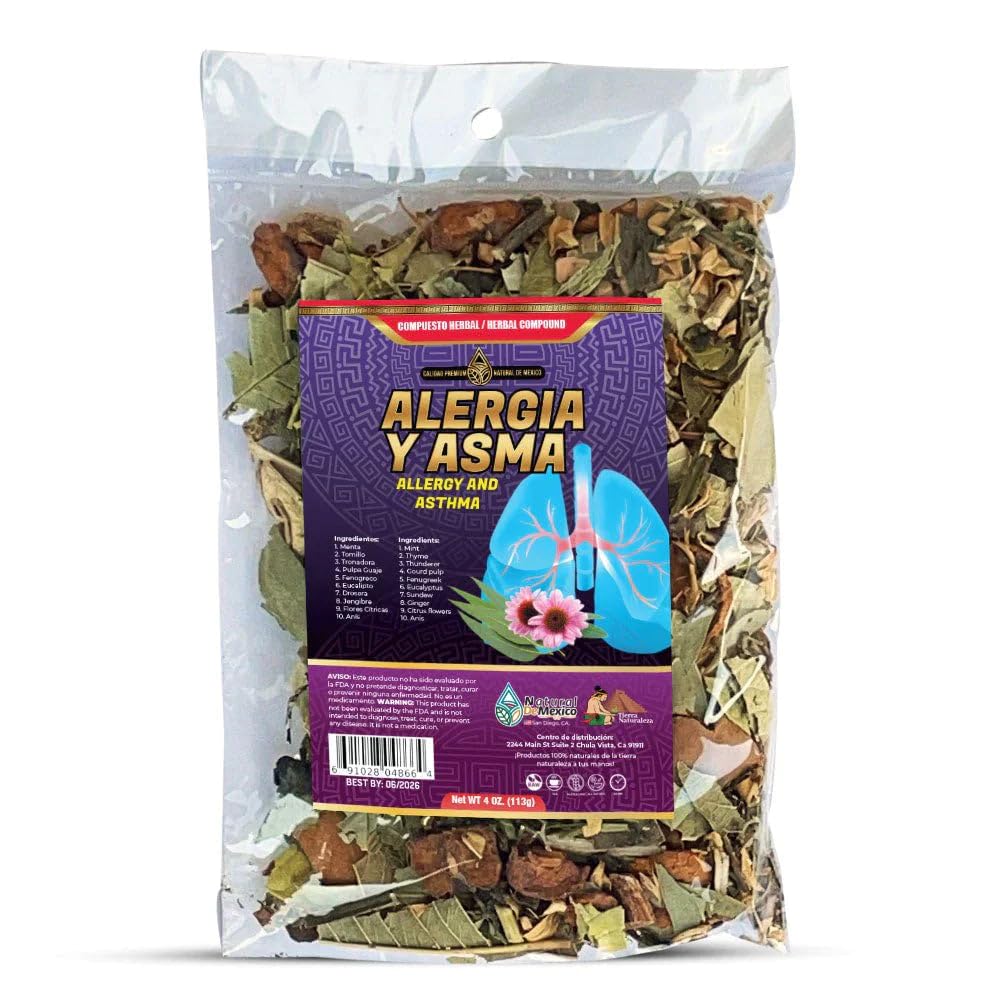 Compuesto Herbal Alergia y Asma Alergy and Asthma 4 Oz. Tea