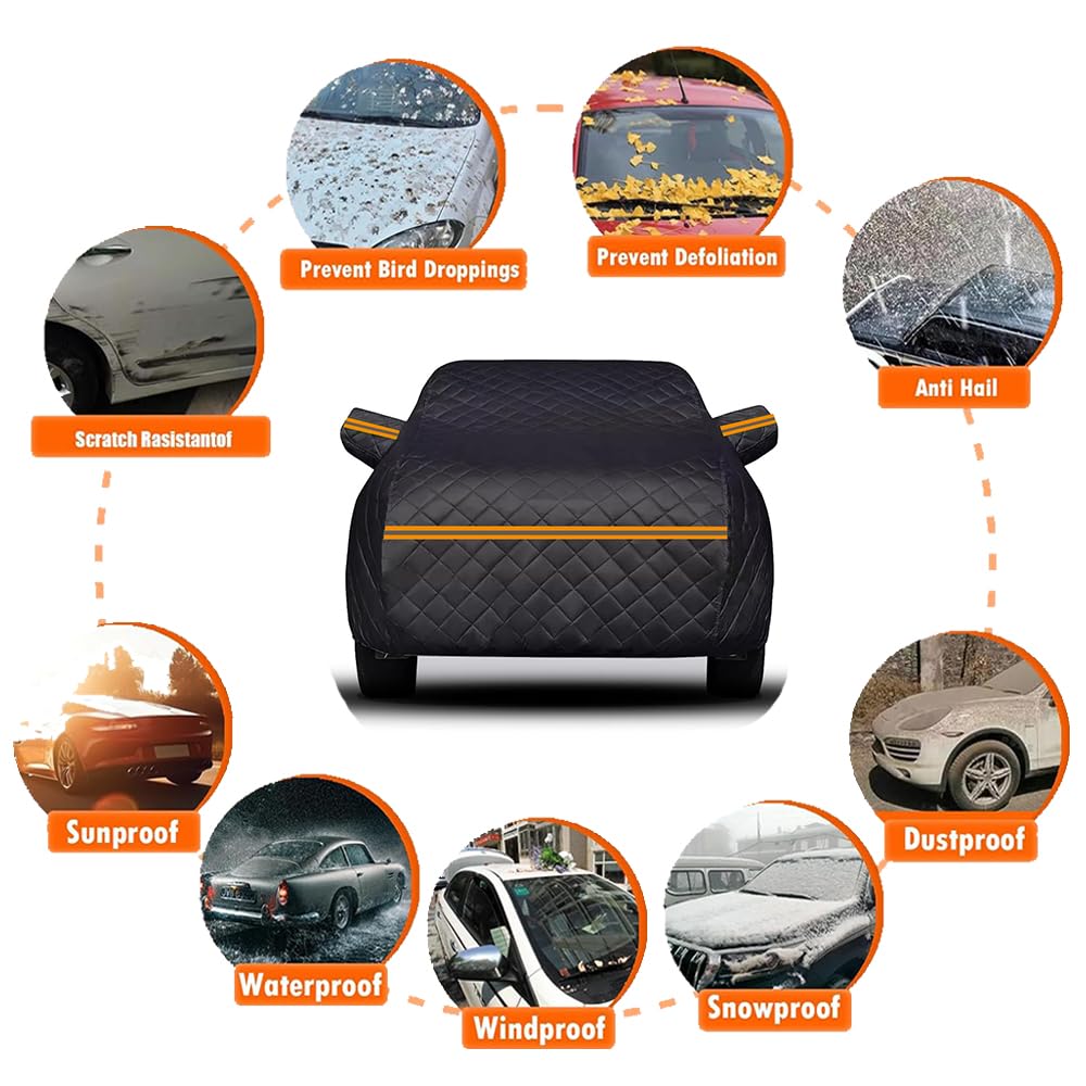 Funda Coche Antigranizo para Renault Elect’Road 2003-2023,Engrosada Cubierta para Auto Exterior Impermeable,Resistente al Polvo Lluvia Nieve Sol