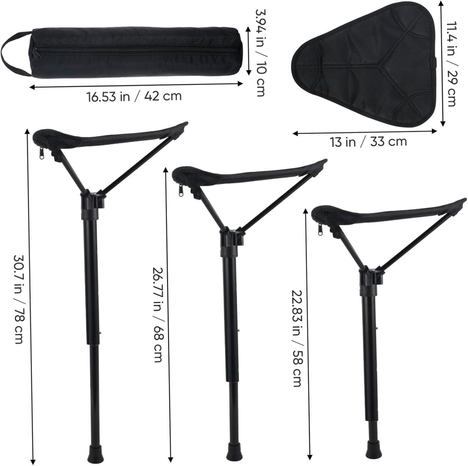 Portable Folding Chair Stadium Chair Folding Stool Home Stool Outdoor Camping Hiking
