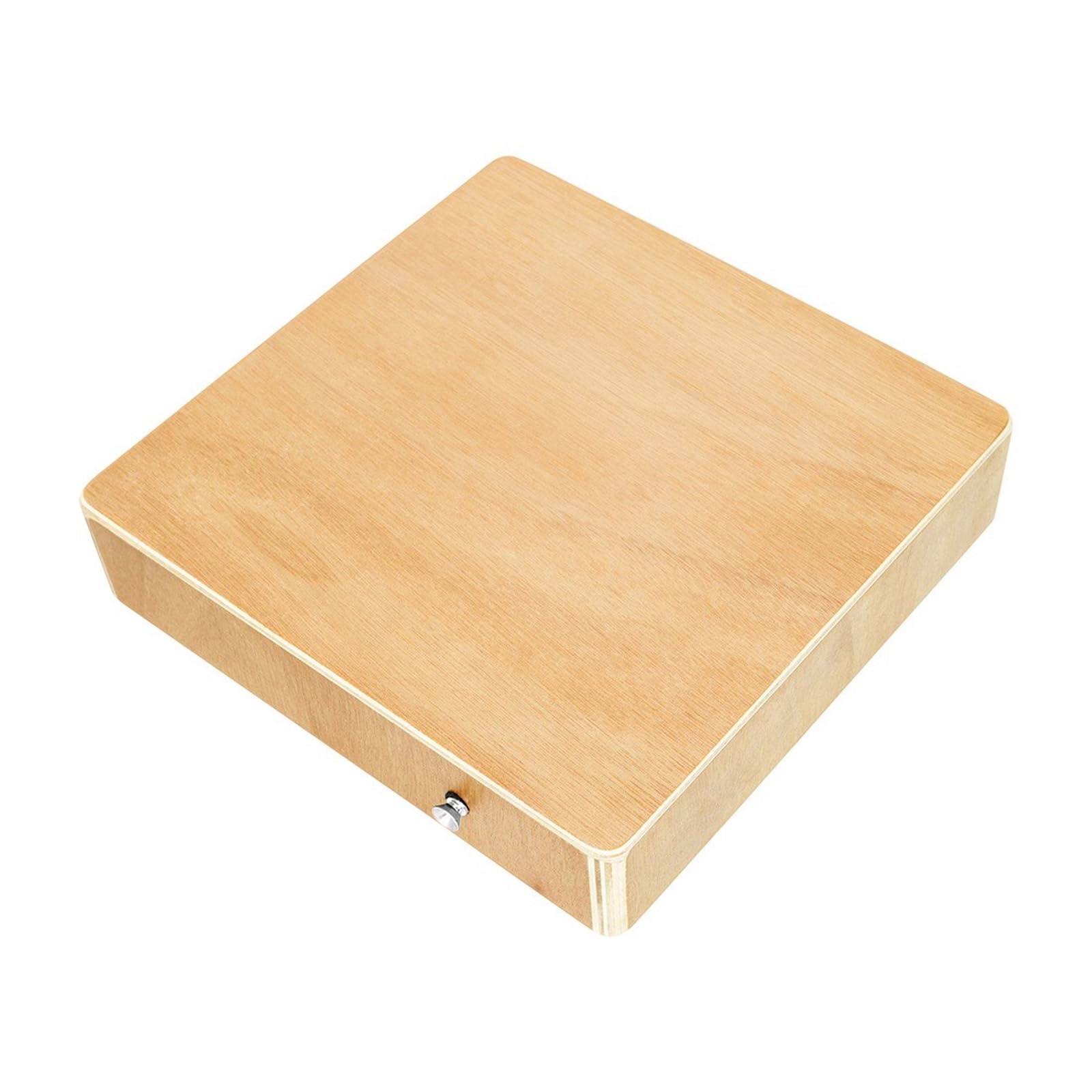Scatola da viaggio portatile Drum Box Tamburo in legno Tamburo a mano piatta in legno strumento a percussione Tamburo con corda regolata