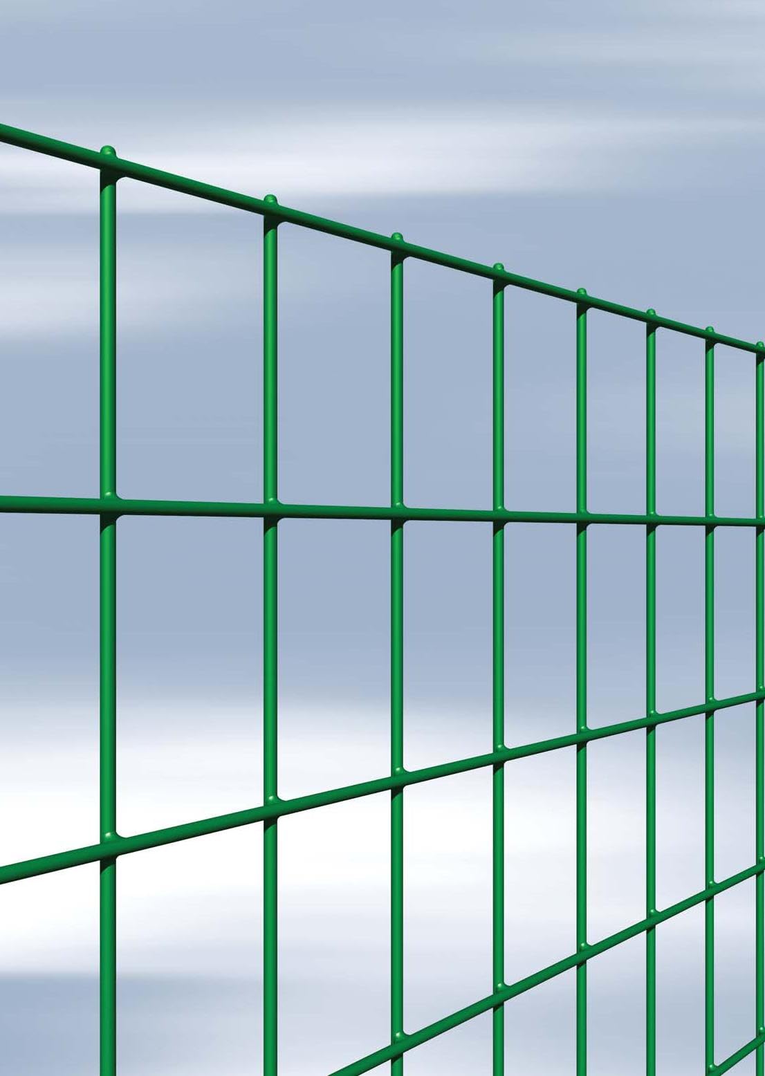 Es. Rete Recinzione Elettrosaldata Plastificata Verde – Rotolo 25 Metri Lineari – Diverse Altezze Disponibili – Maglia 50x76 mm, Filo Ø 2,6 mm – FENCESHOP (h 153 cm)