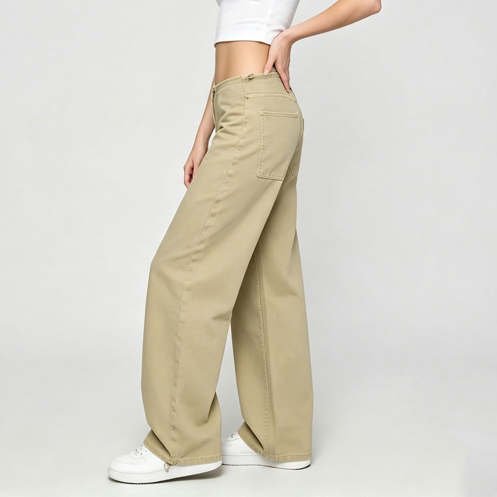 Barrel Jeans Damen Low Waist Baggy Jeans Weites Bein Denim Hose Damenjeans