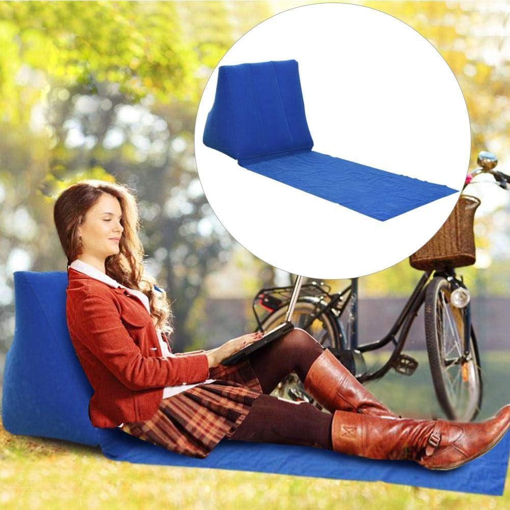 Luteti Inflatable Beach Lounge Chair with Air Backrest Support, Portable Foldable Lounger Mat for Sunbathing, Camping, Travel, Outdoor Relaxing Essentials 3