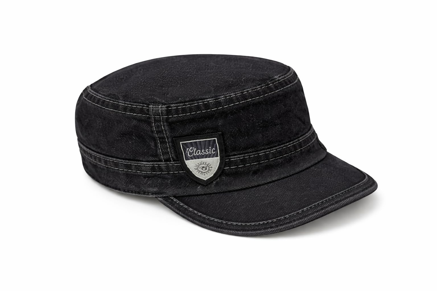 Nephar Men’s Denim Cap | Classic Flat Top Casual Hat | Blue | Free Size | Pack of 1-image-43